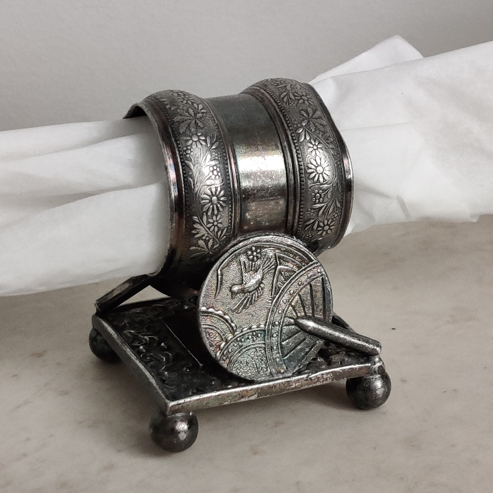 Antique Victorian Figural Napkin Ring Holder